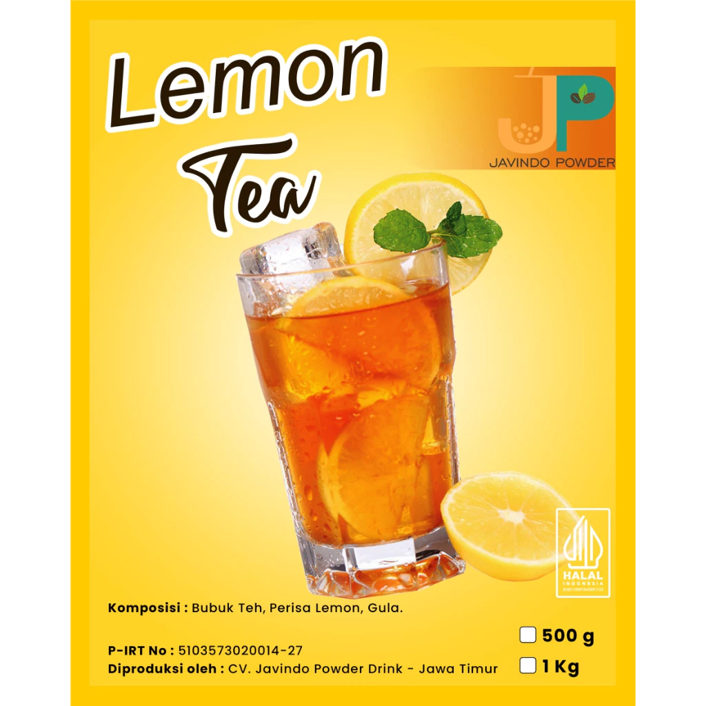 

JAVINDO Bubuk Minuman Rasa Lemon Tea / Teh Lemon 1Kg / 1 Kg Super - Javindo Powder
