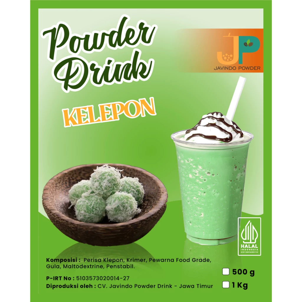 

JAVINDO Bubuk Minuman Rasa Klepon 1Kg / 1 Kg Reguler - Javindo Powder