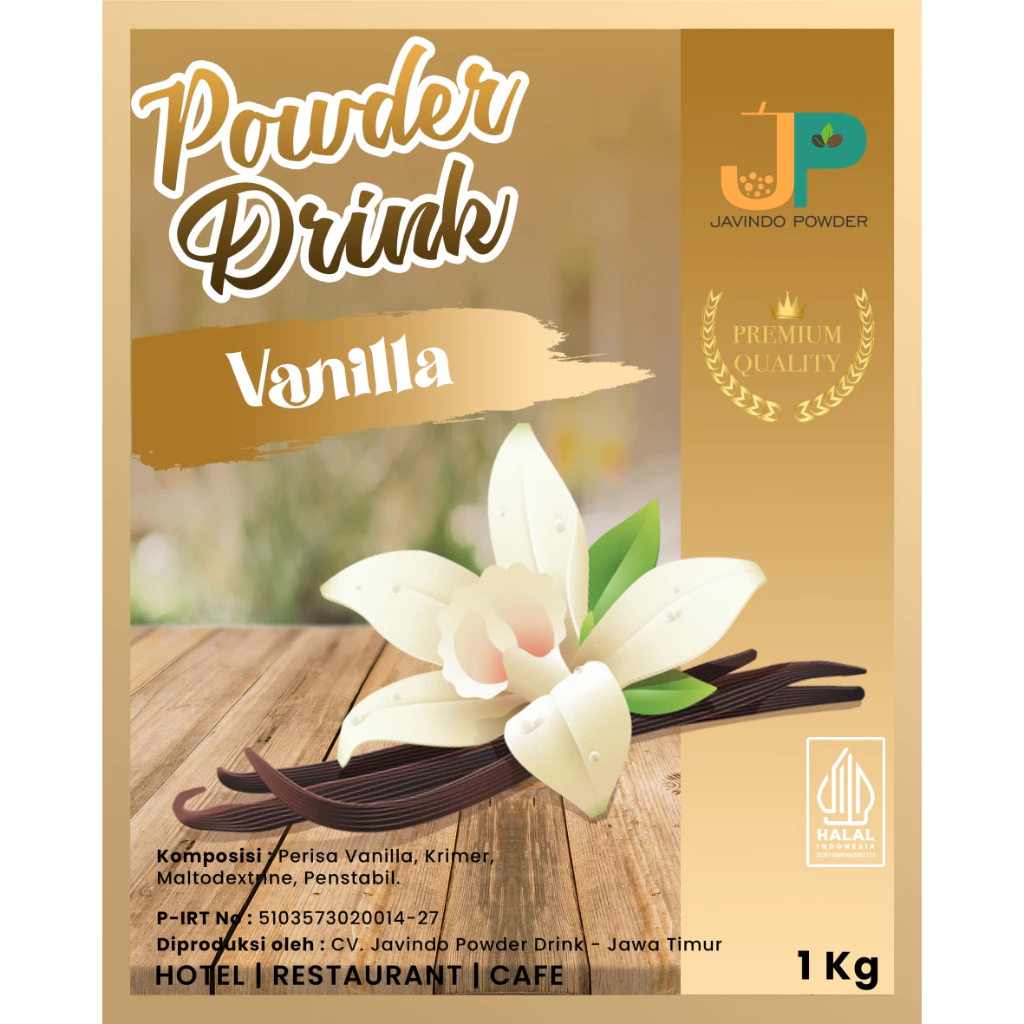 

JAVINDO Bubuk Minuman Rasa Vanilla / Vanila 1Kg / 1 Kg Premium - Javindo Powder