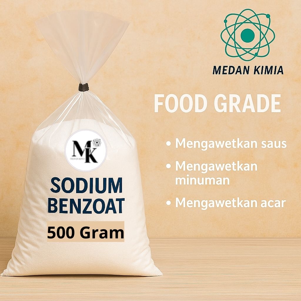 

Sodium Benzoate 500 Gram / Sodium Benzoat
