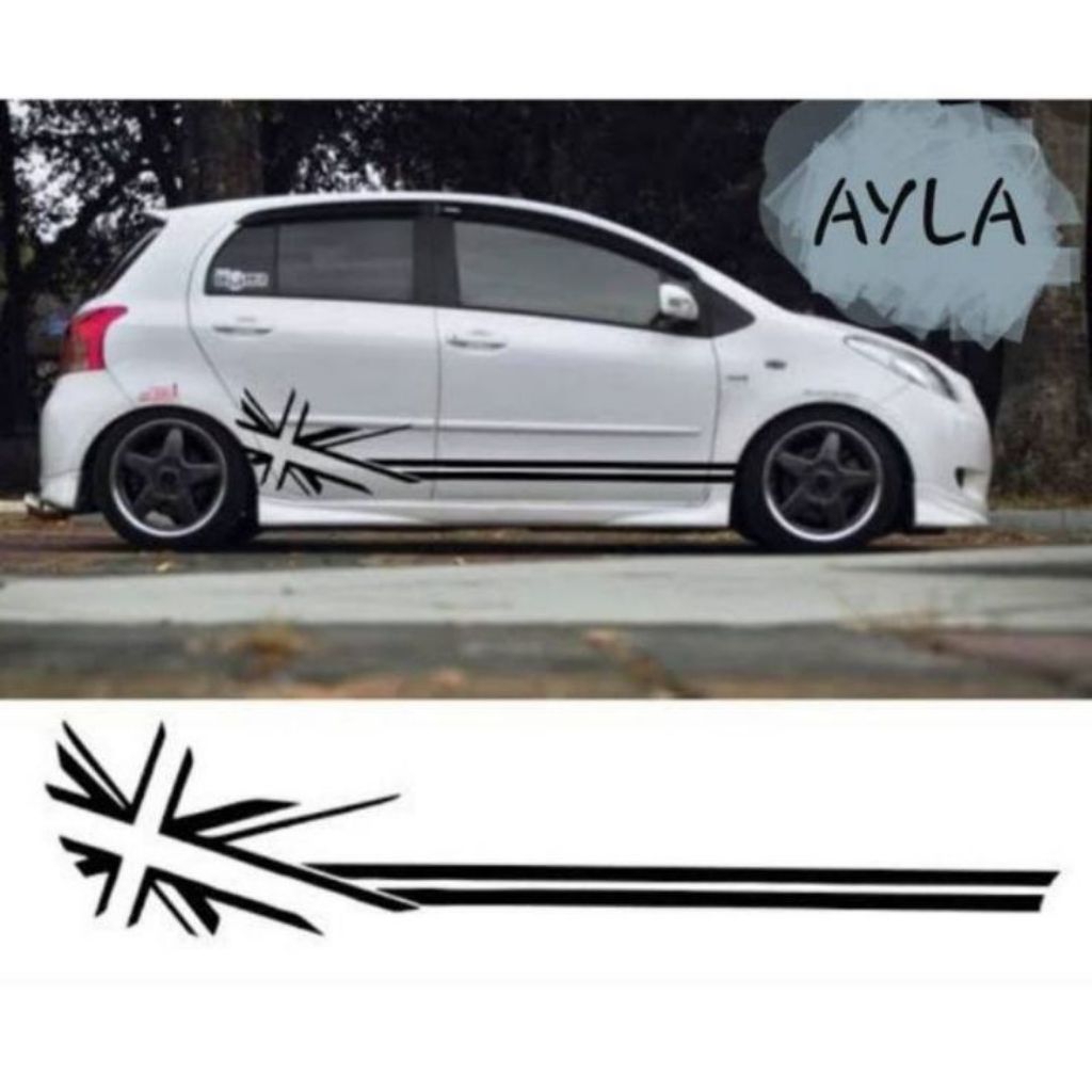 Sticker mobil ayla-agya sticker list terlaris tribal mobil ayla-agya stiker mobil ayla-agya keren