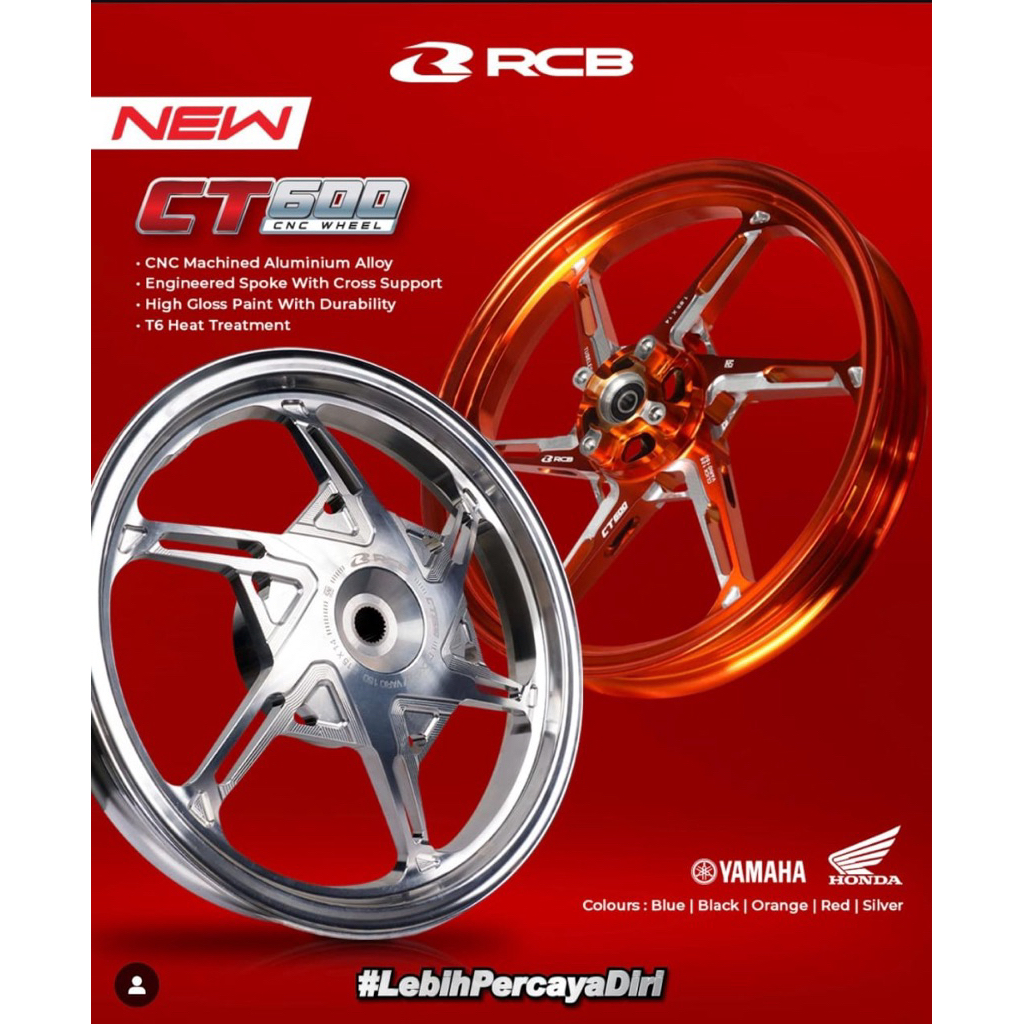 Velg Pelg Veleg RCB Racing Boy CT600 CT 600 Honda Vario 125 150 New Old 185 215 Ring 14