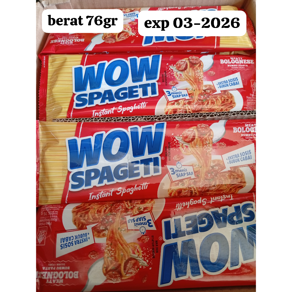 

wow spaget merah i 75 gr exp 01-2026