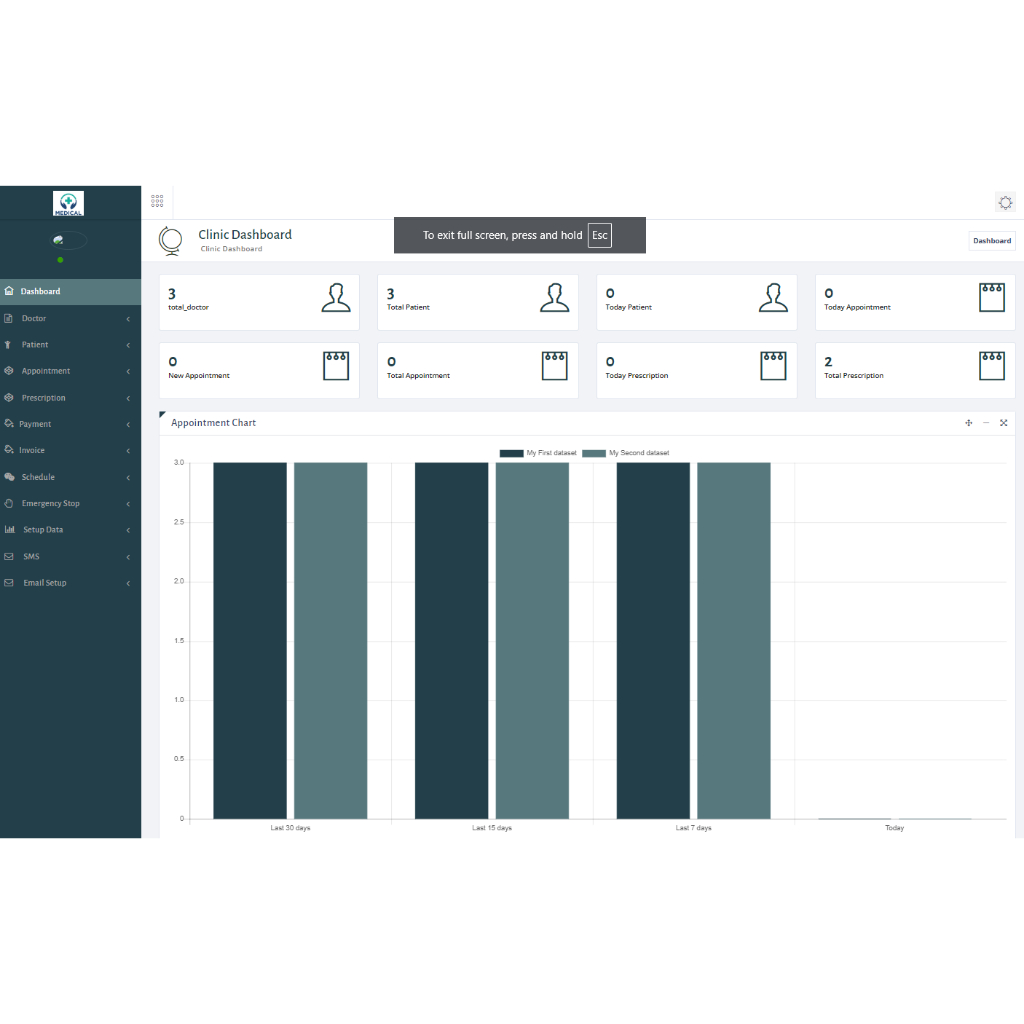 Clinic Dashboard PRO - Akses 3 User | Free Hosting 1 Tahun | Sistem Klinik Modern