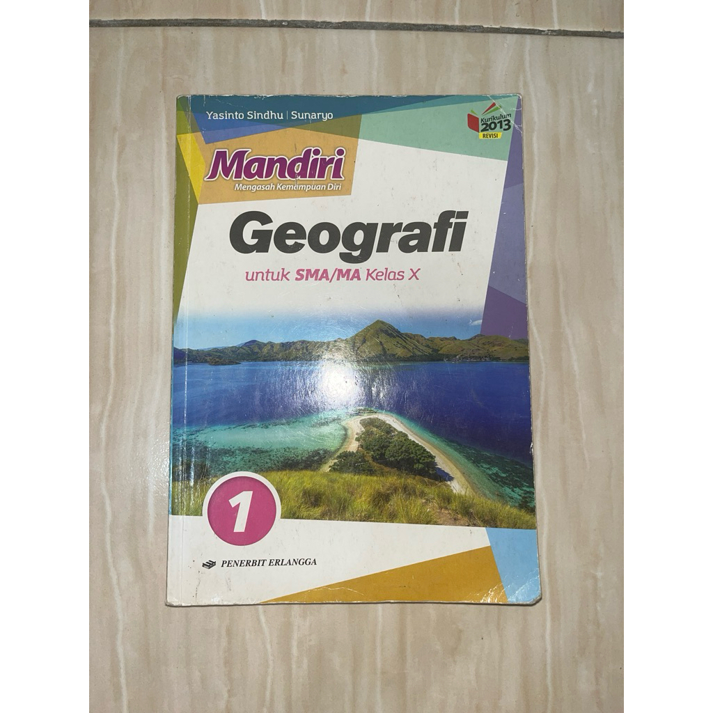 [preloved/second] buku geografi kelas 10 sma/ma penerbit erlangga kurikulum merdeka