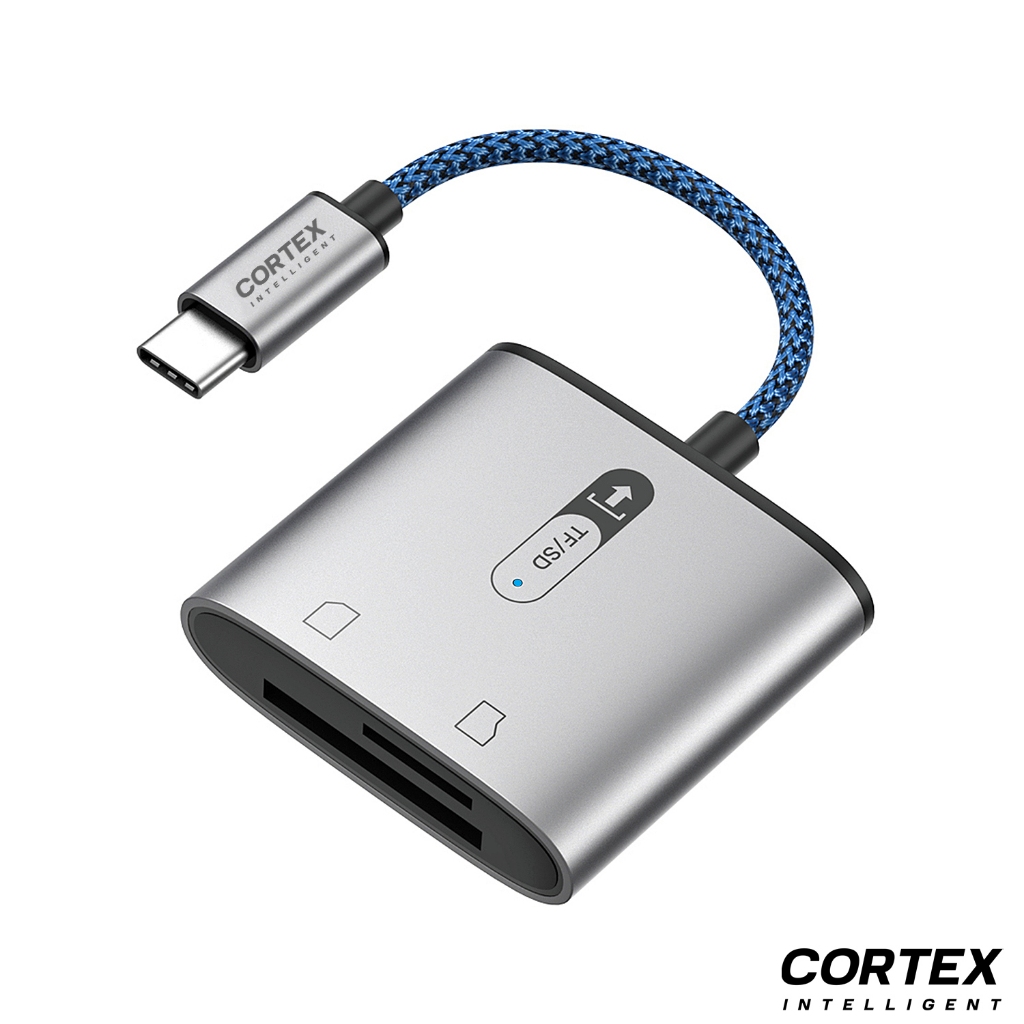 CORTEX intelligent - MH367 Card Reader TYPE C to SD & Micro SD 2in1 TF Card