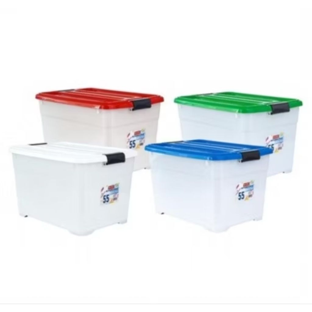 Basichome By lionstar CB 55 Liter Container Box Astoria Kotak CB55 Plastik Tempat Penyimpanan
