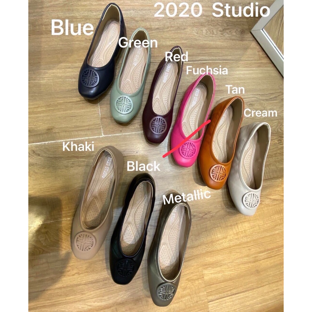 TERMURAH SEPATU STUDIO 2020 BANGKOK THAILAND FLAT LOGO / SEPATU FLAT KULIT BKK / LEATHER FLATS WANIT