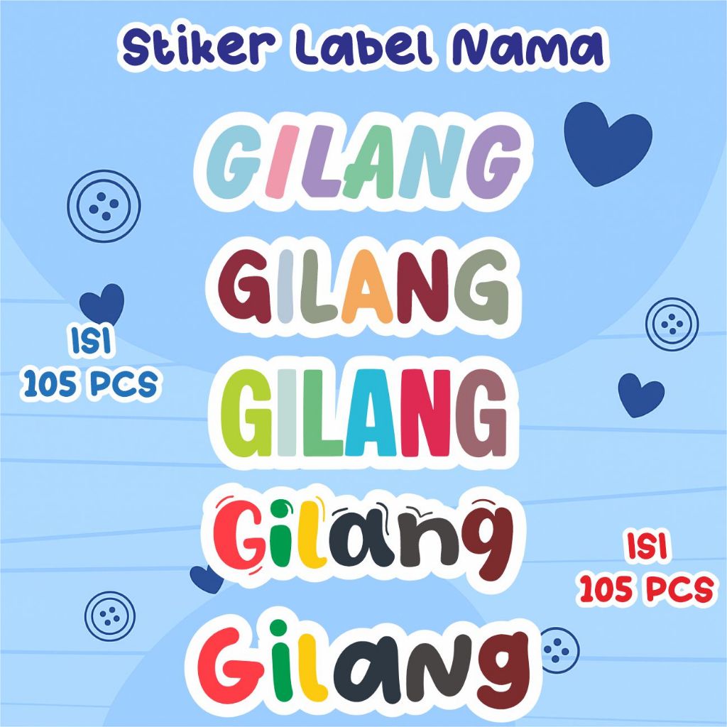 

Stiker Label Nama Anak 105 Pcs – Waterproof & Lucu, Cocok untuk Sekolah