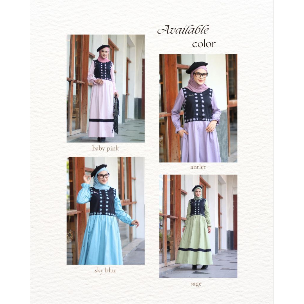 Abaya dewasa Dannis Sale A240907