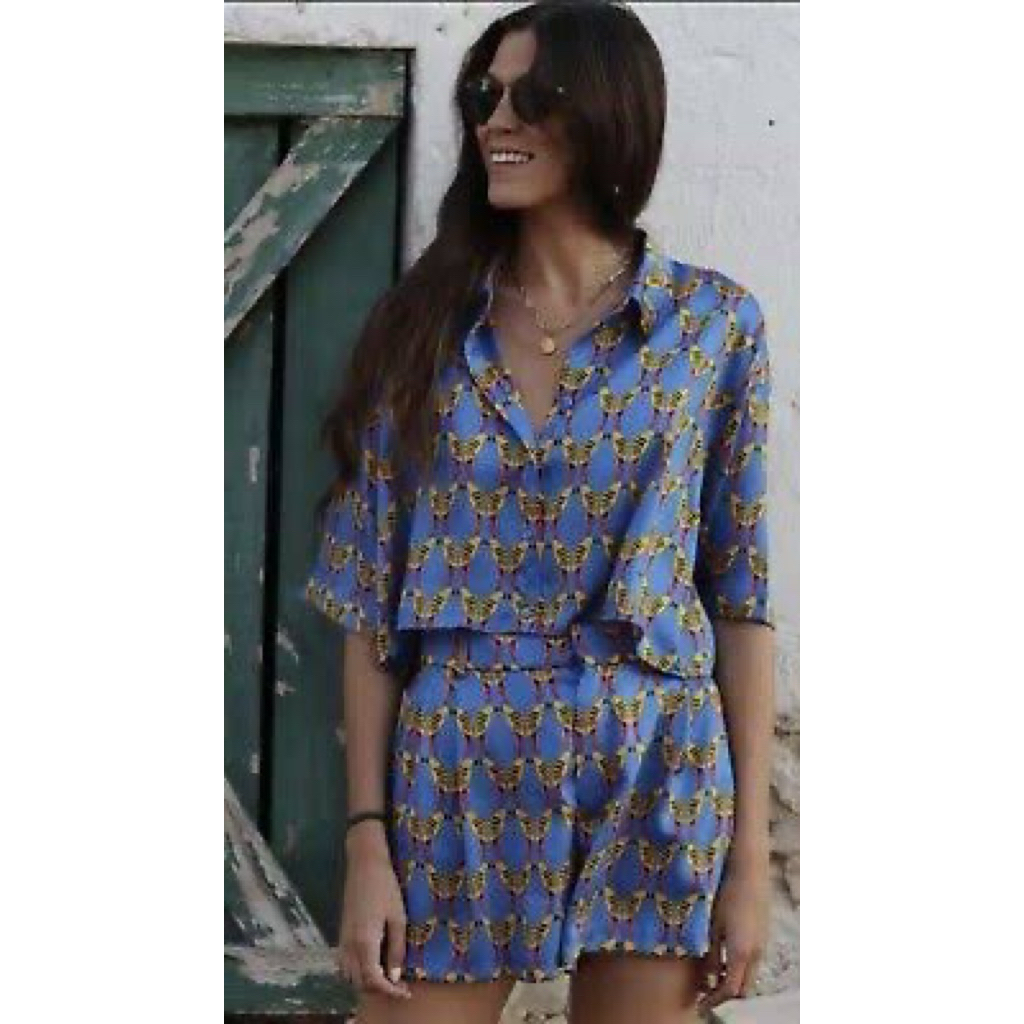 preloved zara satin set