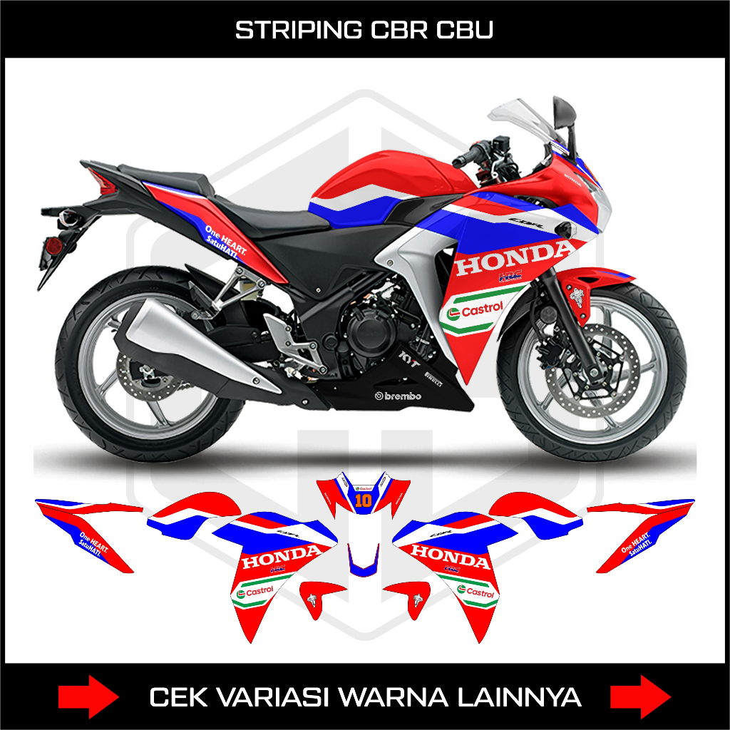 STRIPING STIKER CBR CBU / DECAL VARIASI HONDA CBR CBU