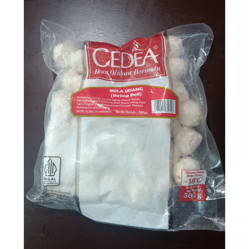 

bakso udang 1pack berat 500gr