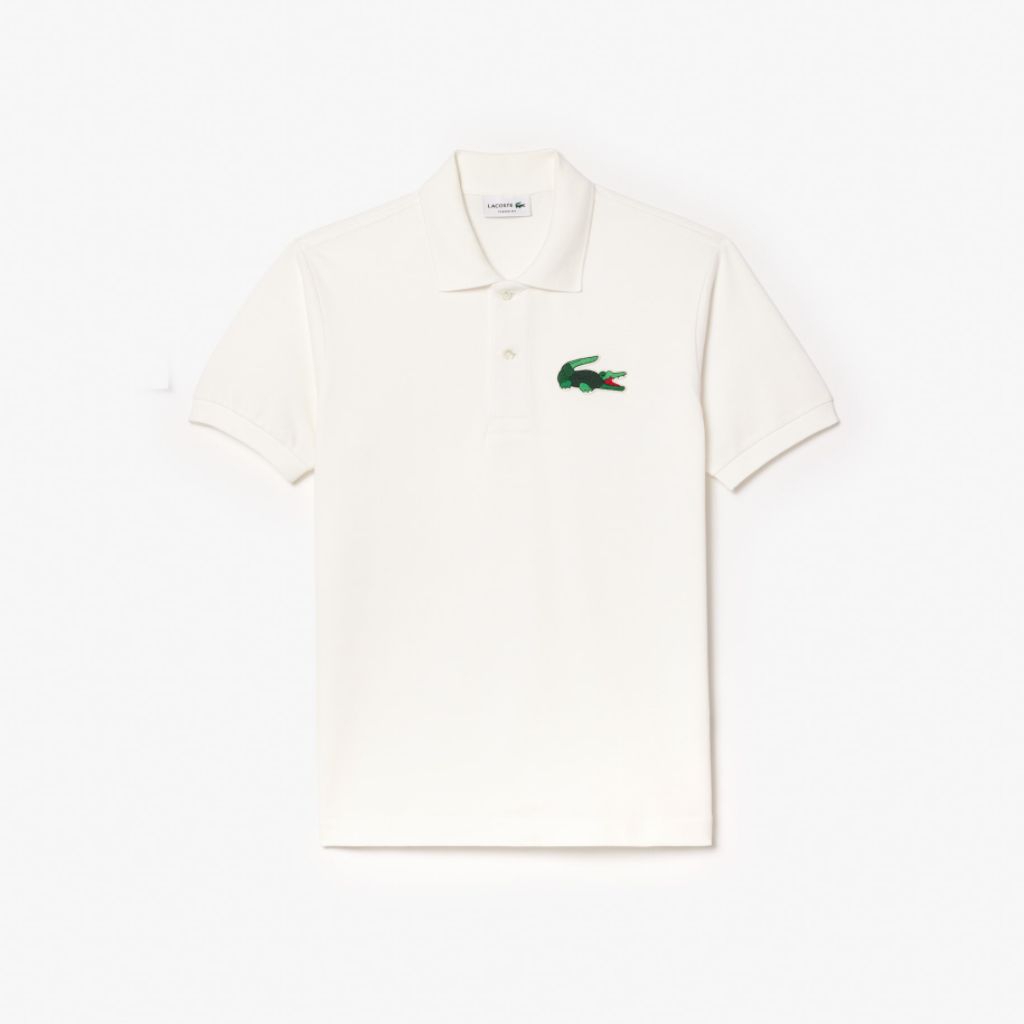 Lacoste Men's Classic Fit Embroidered Crocodile L.12.12 Polo Shirt Kaos Polo Pria