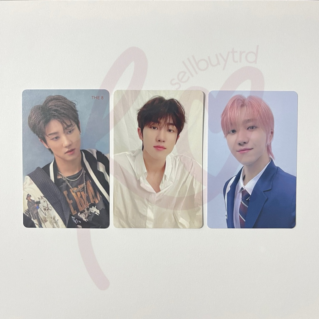[JNE/SPX] Seventeen the8 japan photocard fallin flower, 24h, dream - minghao flfl blue, 24h carat ve