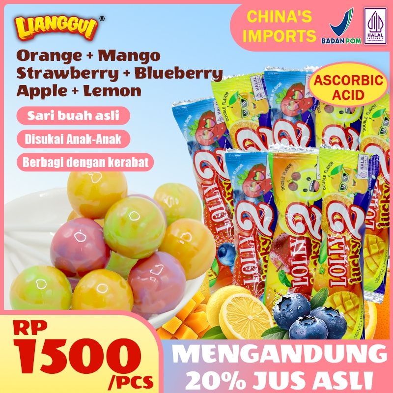 

Lianggui - Lolipop Halal MUI - Permen Hisap 20% Jus, Cemilan Sekolah Snack Viral Terlaris