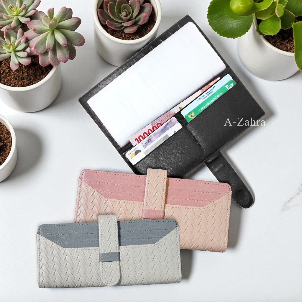 sss A-ZAHRA 607 DOMPET BUDGETING ANYAMAN / DOMPET PINTANG / DOMPET KEUANGAN 32 SLOT MIKA