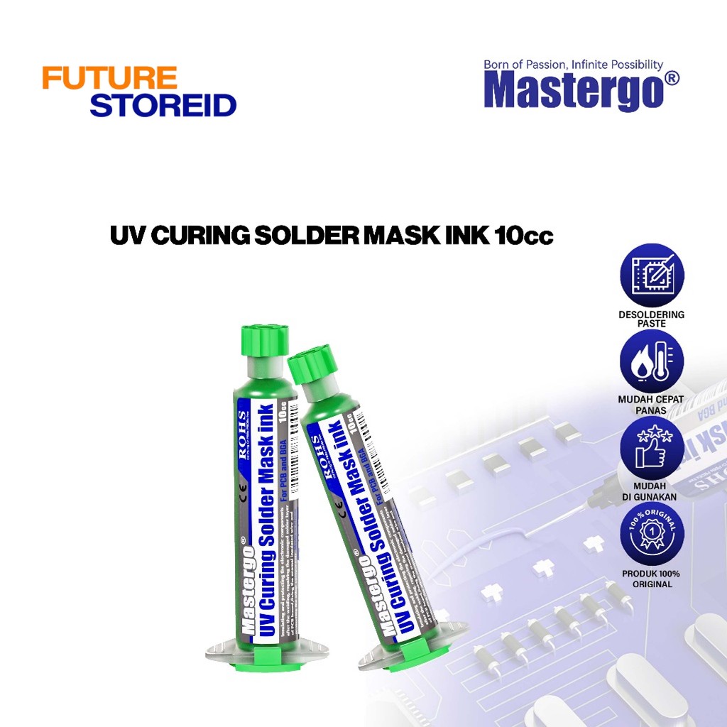 SOLDER MASK INK MG10 MASTERGO - SOLDER MASK INK MASTERGO MG-G10 ORIGINAL - UV CURING SOLDER MASK INK