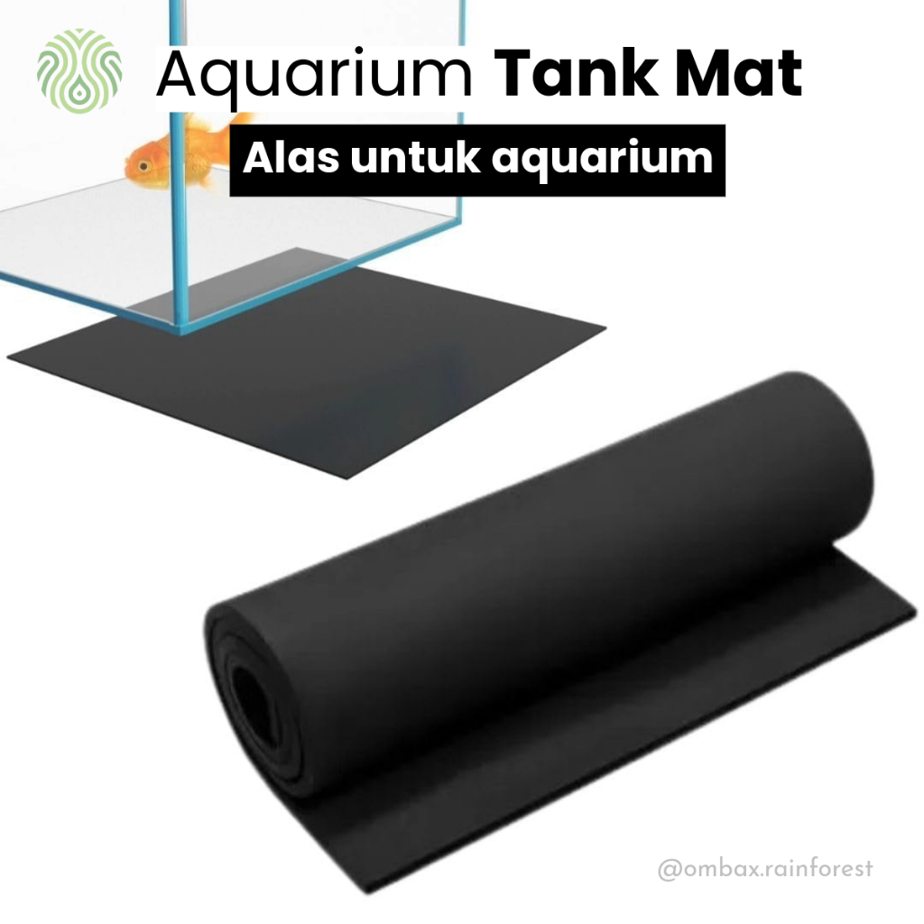 Alas Akuarium / Aquarium Mat - tebal 8mm / matras hitam