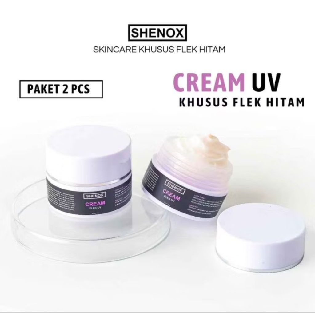 Shenox 2 Pcs Cream Flek UV Resmi BPOM | Krim Penghilang Flek Hitam Tebal Menahun