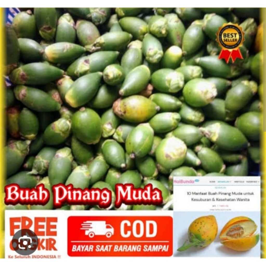 

buah pinang muda 500 grm