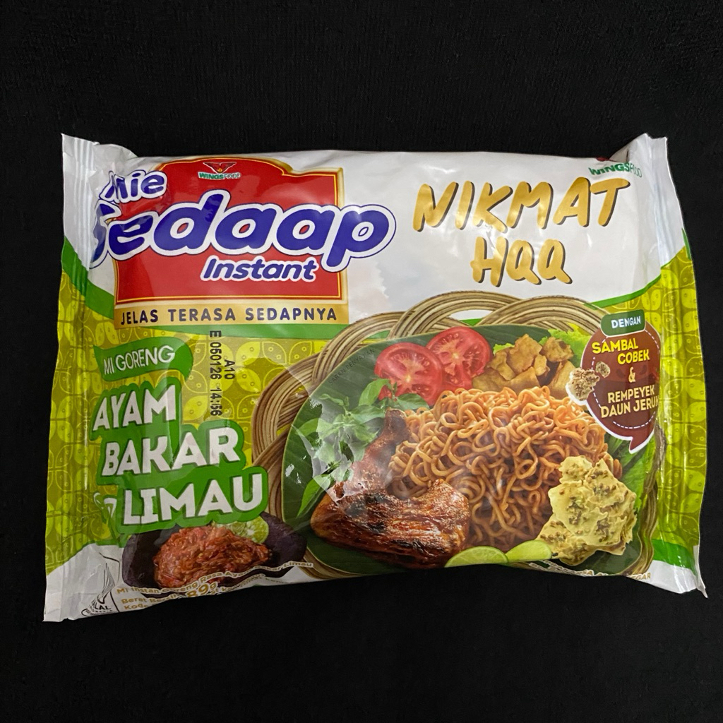 

MIE SEDAAP INSTANT AYAM BAKAR LIMAU