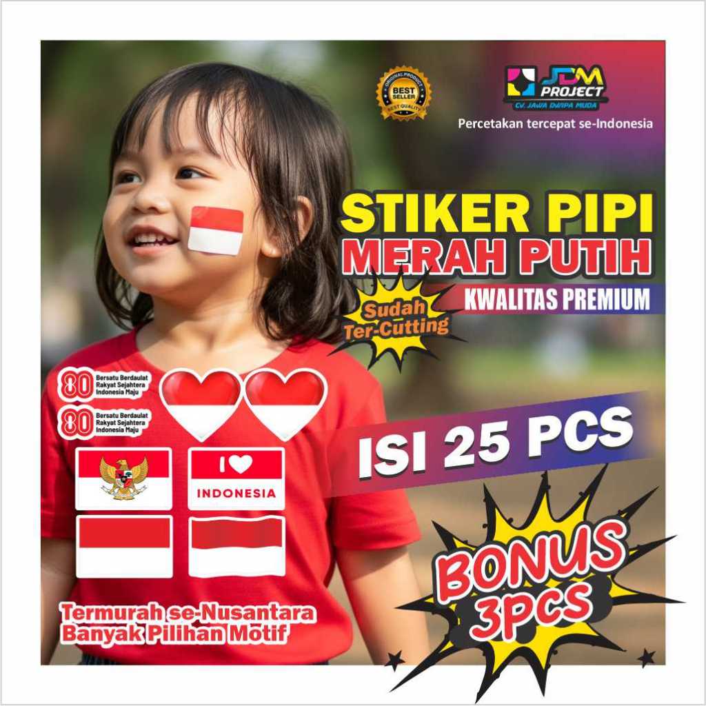 

JDM Project - sticker pipi merah putih berbagai macam model PREMIUM
