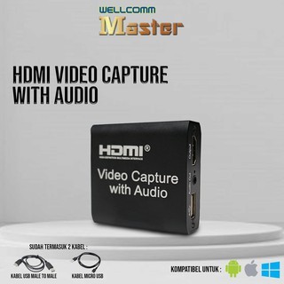 VIDEO CAPTURE HDMI USB 3.0 1080p / With Loop / Audio / Converter HDMI to VGA with Audio