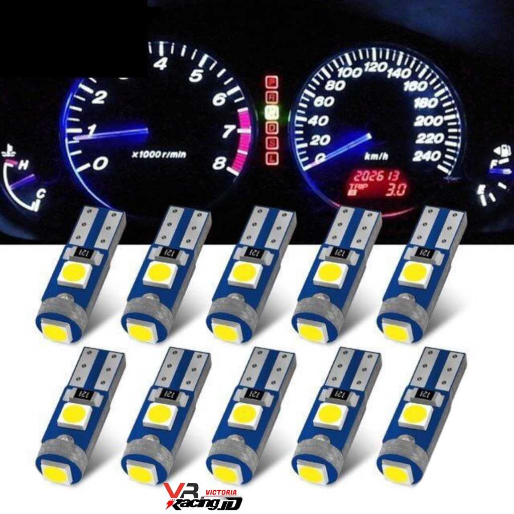 LAMPU LED T5 SPEDOMETER LAMPU SPEDOMETER UNIVERSAL MOTOR MOBIL