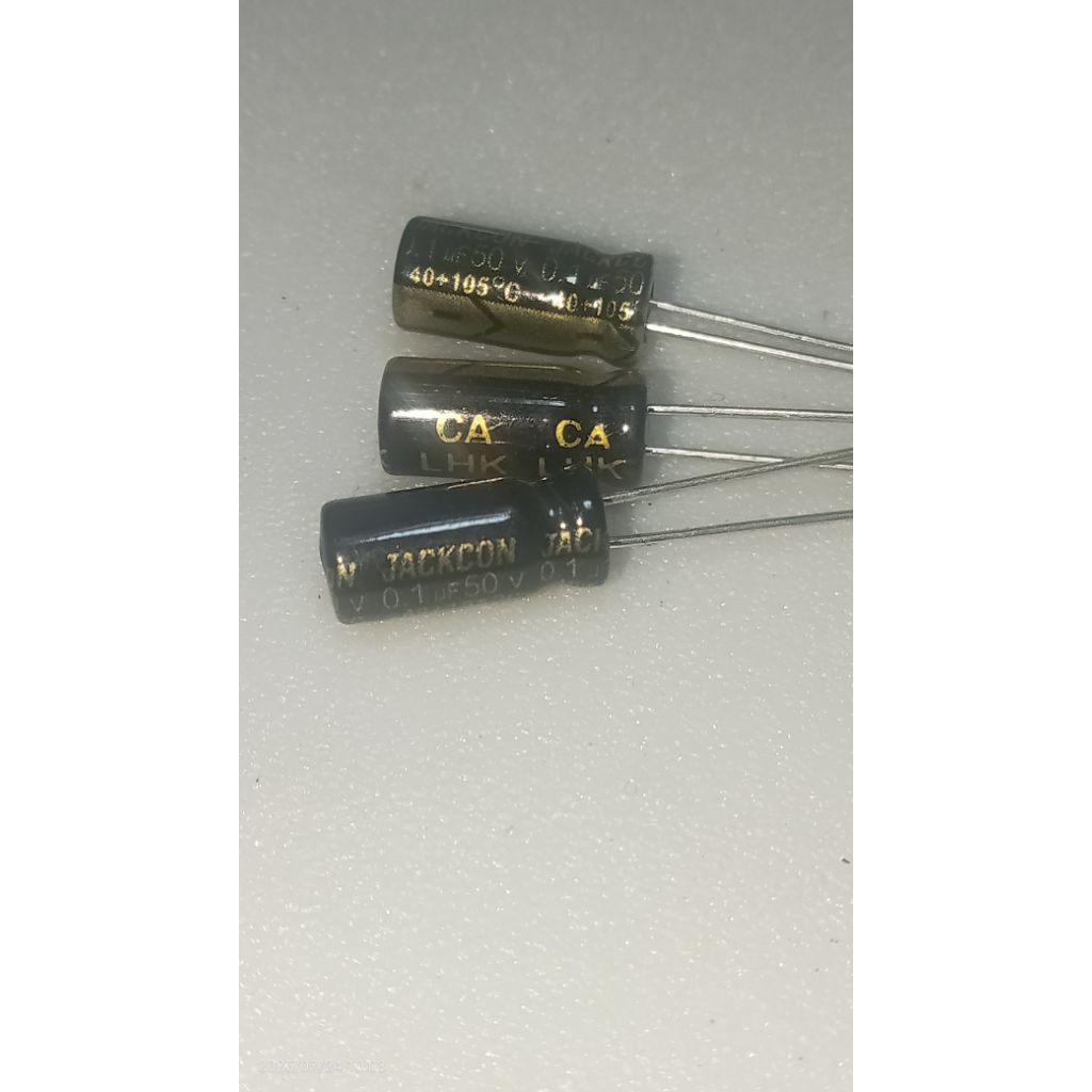 Elco 0,1uf 50v