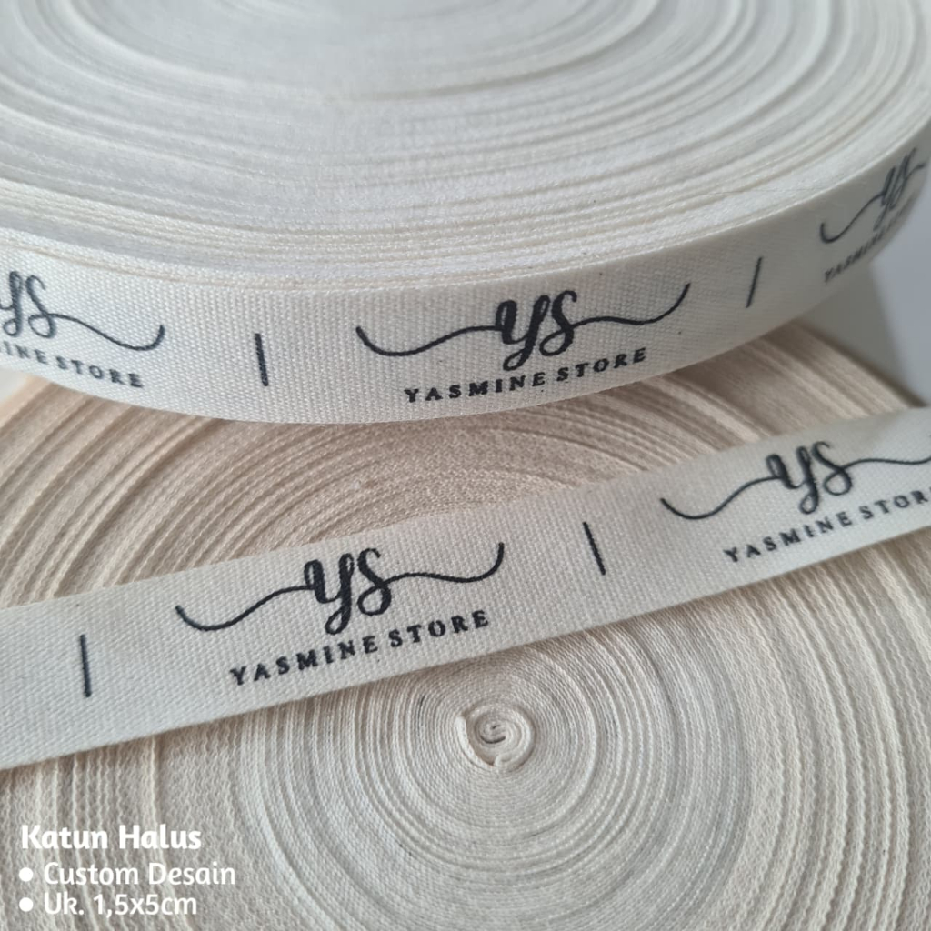 Label Katun Halus Label Katun Import Label HIjab Label Baju