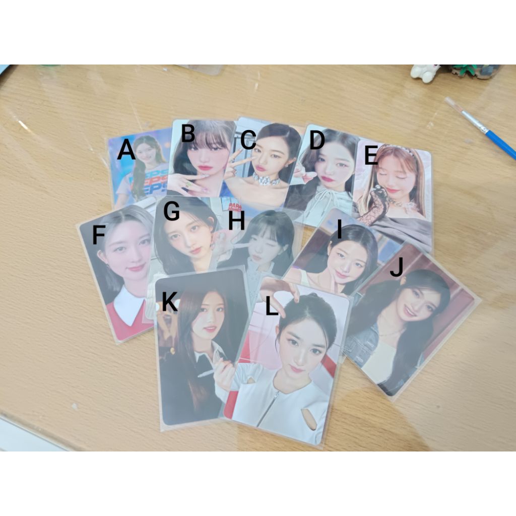 Poca Photocard official Ive Wonyoung Leeseo Gaeul Pepsi Papa John's corn milk love dive switch Benef