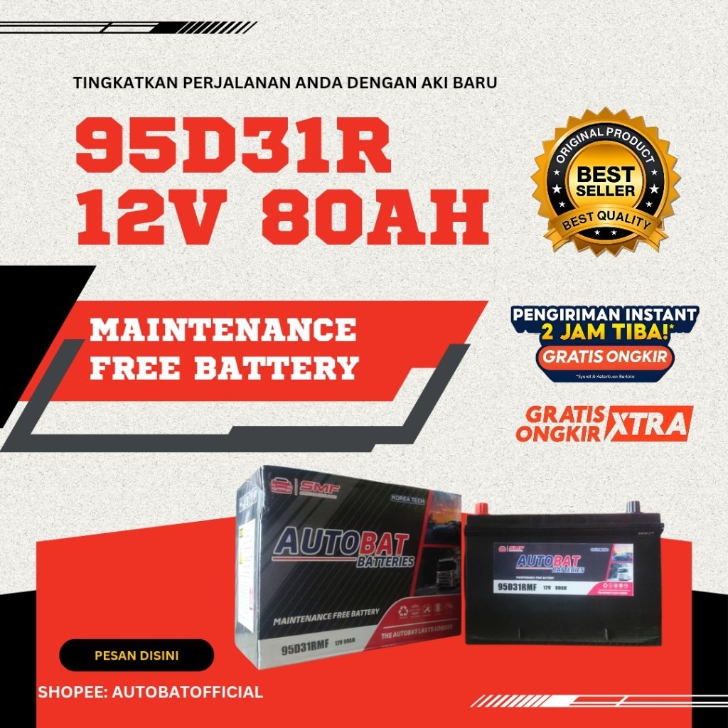 AUTOBAT aki mobil 95D31R