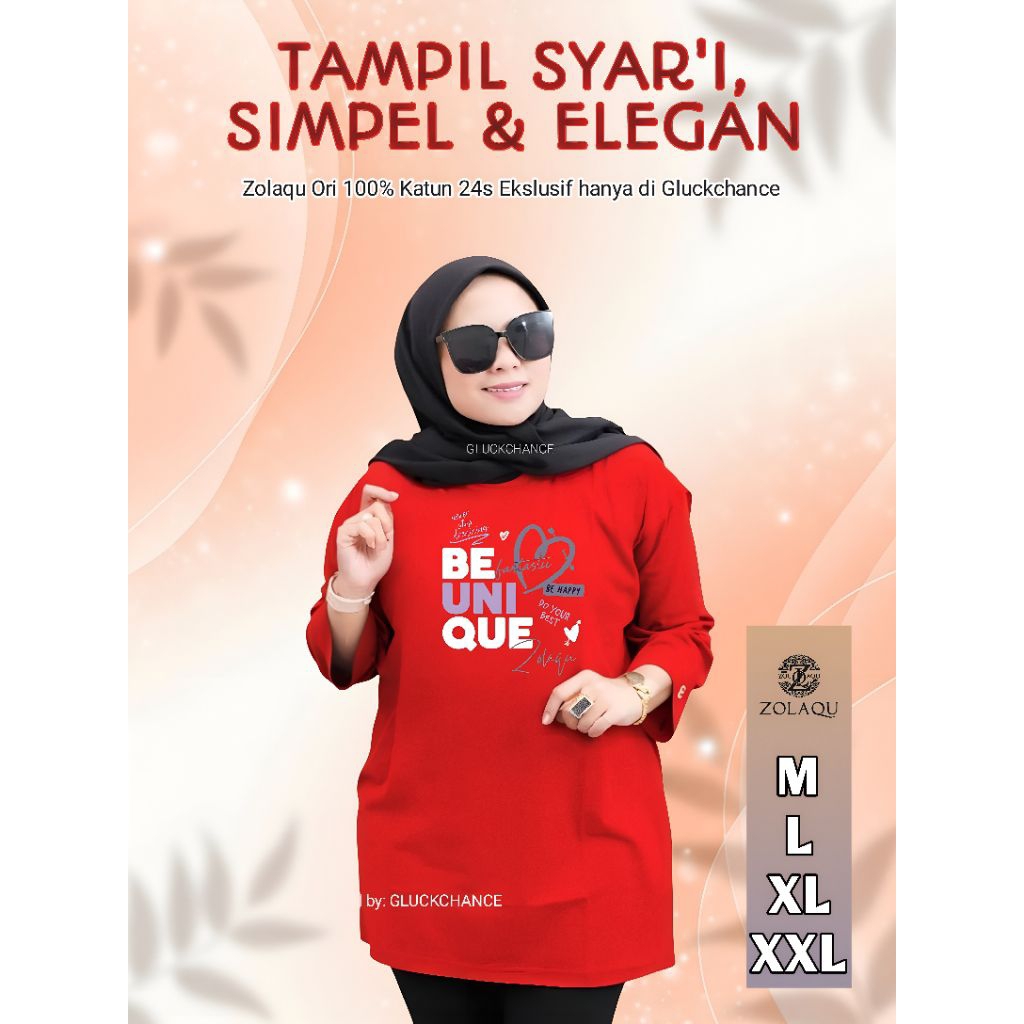 Kaos Oversize Zolaqu Original Merah Agustus Event Indoor Outdoor Style Kekinian Jumbo Polos Lengan P