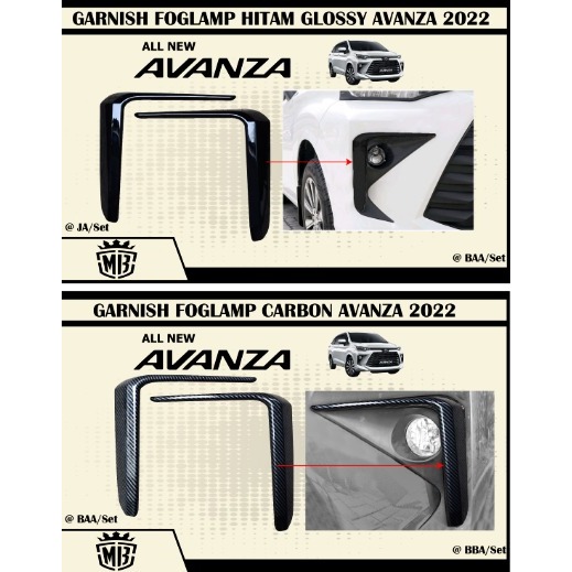 COVER LIST GARNISH FOGLAMP AVANZA 2022