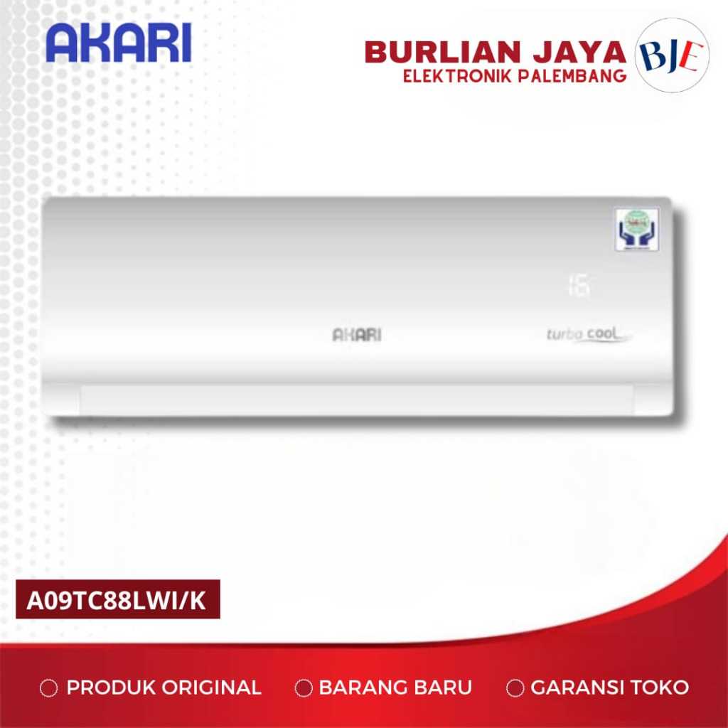 AC AKARI 1 PK A09TC88LWI/K AIR CONDITIONER AKARI 1 PK PALEMBANG