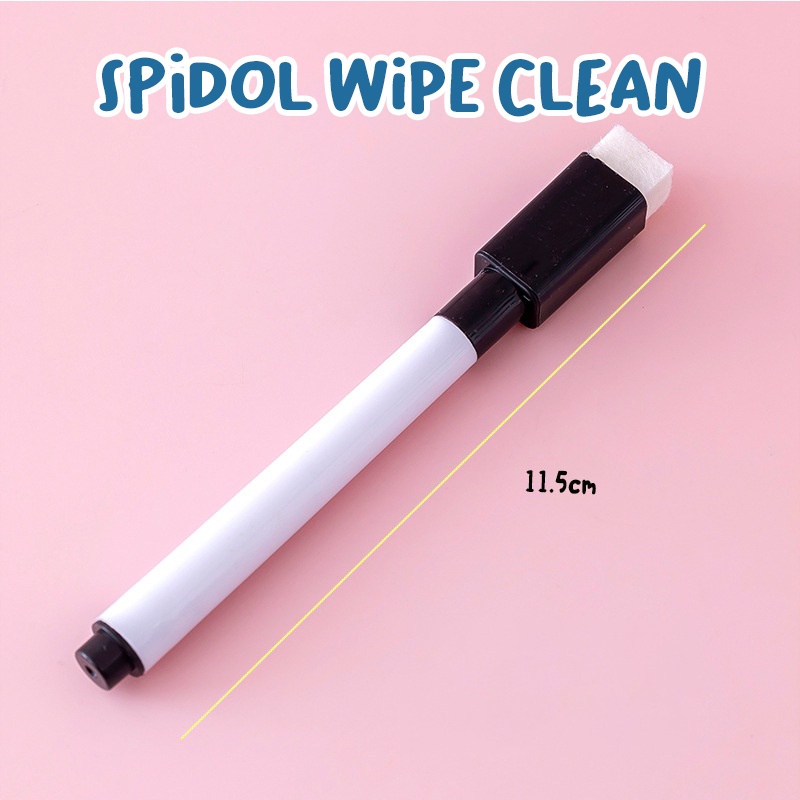 

Spidol Wipe Clean Tanpa Magnet Spidol Warna Warni Papan Tulis White Board Dengan Penghapus