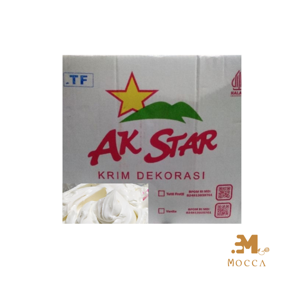 

BUTTER CREAM AK STAR REPACK 1KG 500GR 250GR