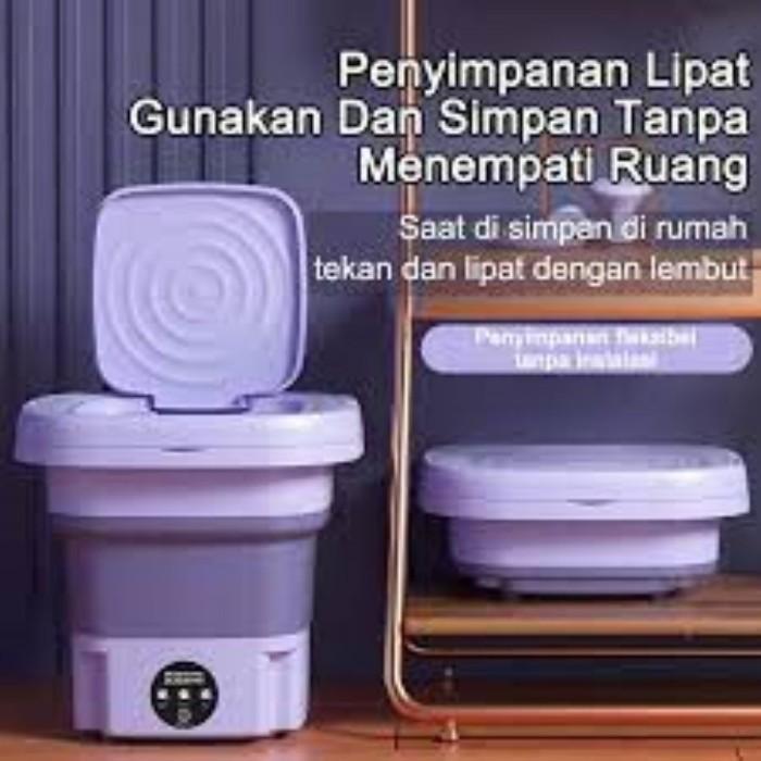Mesin Cuci Mini Tanpa Pengering - Mesin Cuci Lipat Mini Portable 9L
