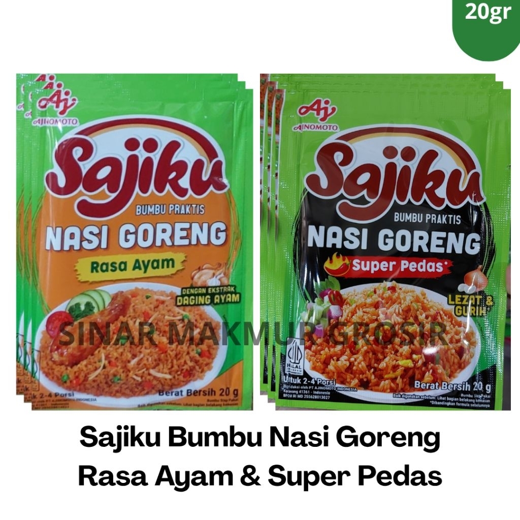 

Bumbu Praktis Sajiku Nasi Goreng Ayam|Super Pedas 20 gr