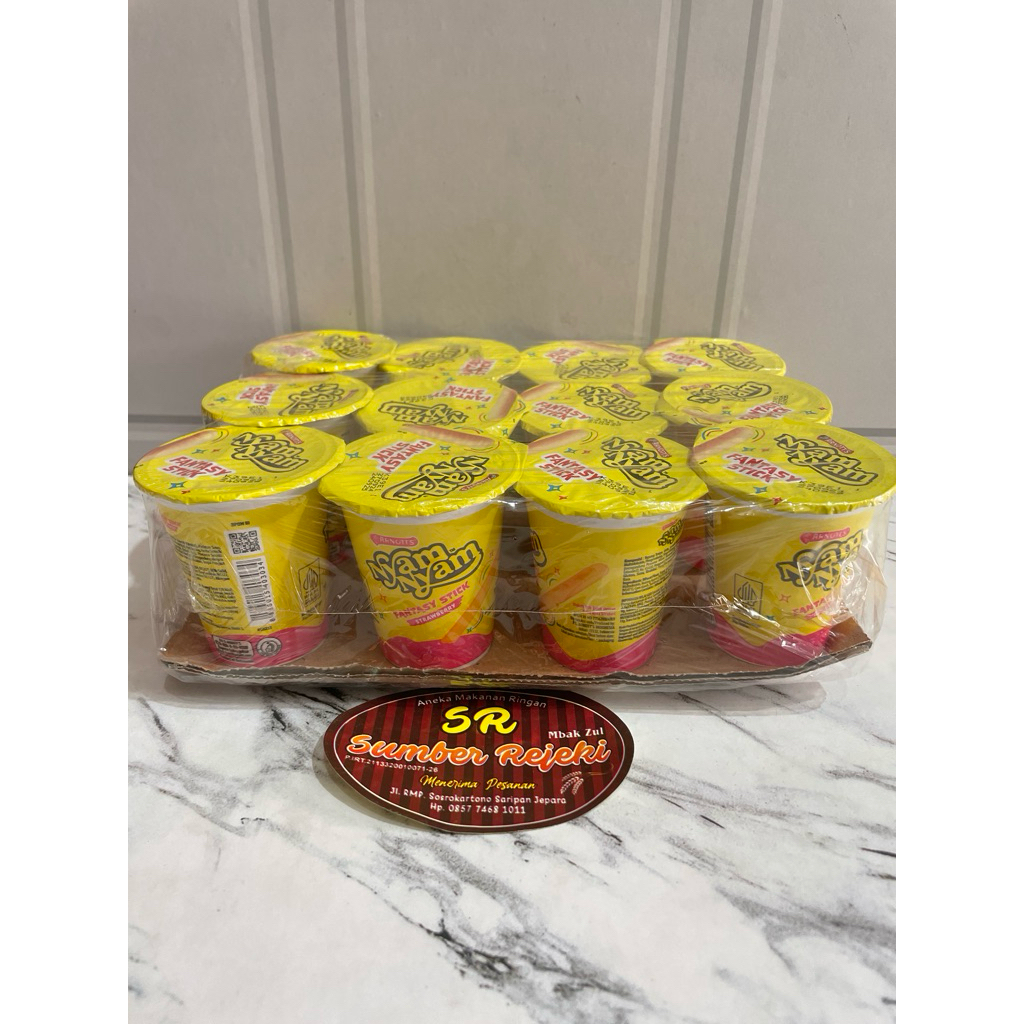 

NYAM NYAM FANTASY STICK STRAWBERRY ISI 12PCS