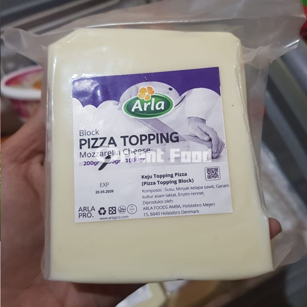 

Keju Mozzarella Blok Arla Keju Topping Pizza 250gr