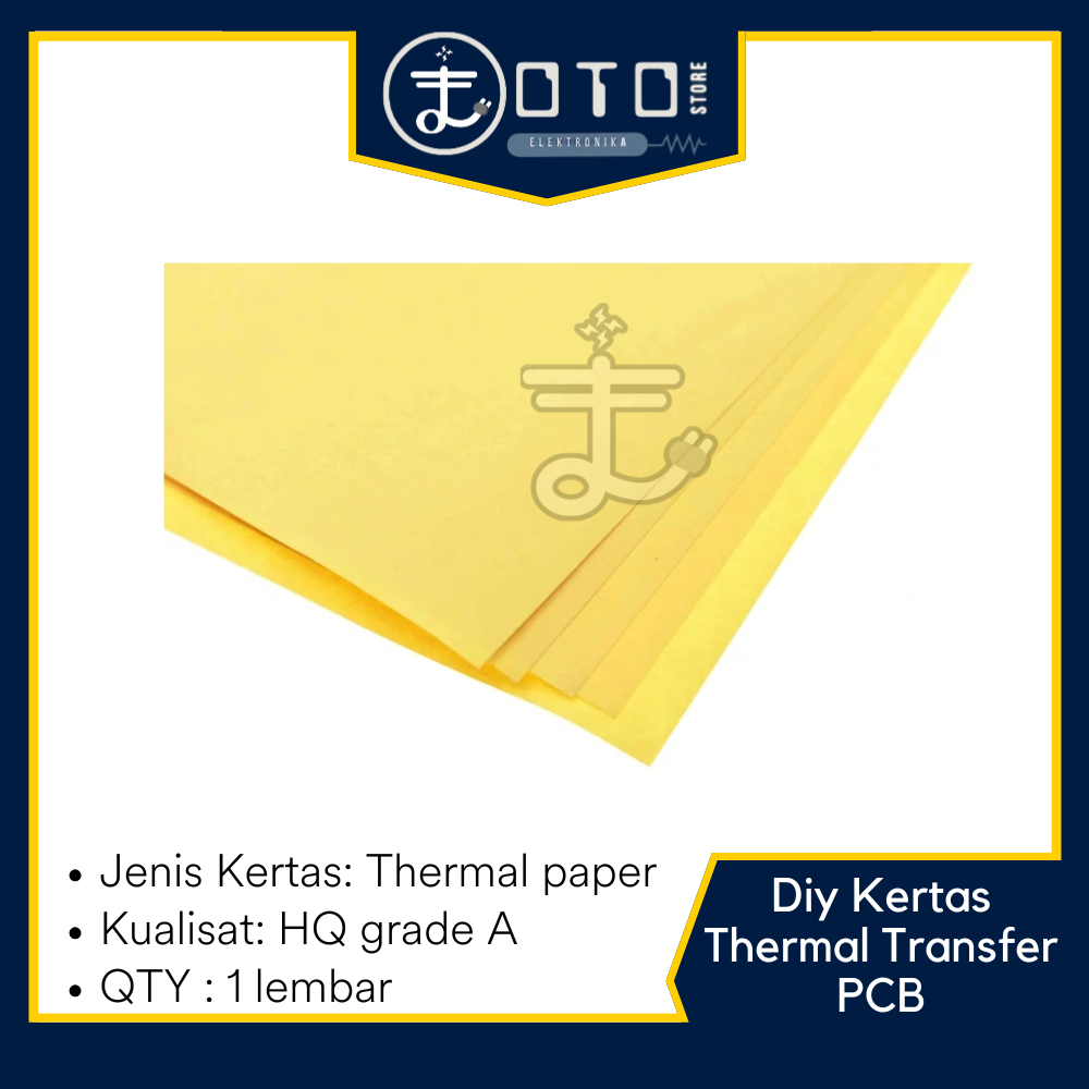 

DIY KERTAS THERMAL TRANSFER PCB A4 KUNING LASER TONER