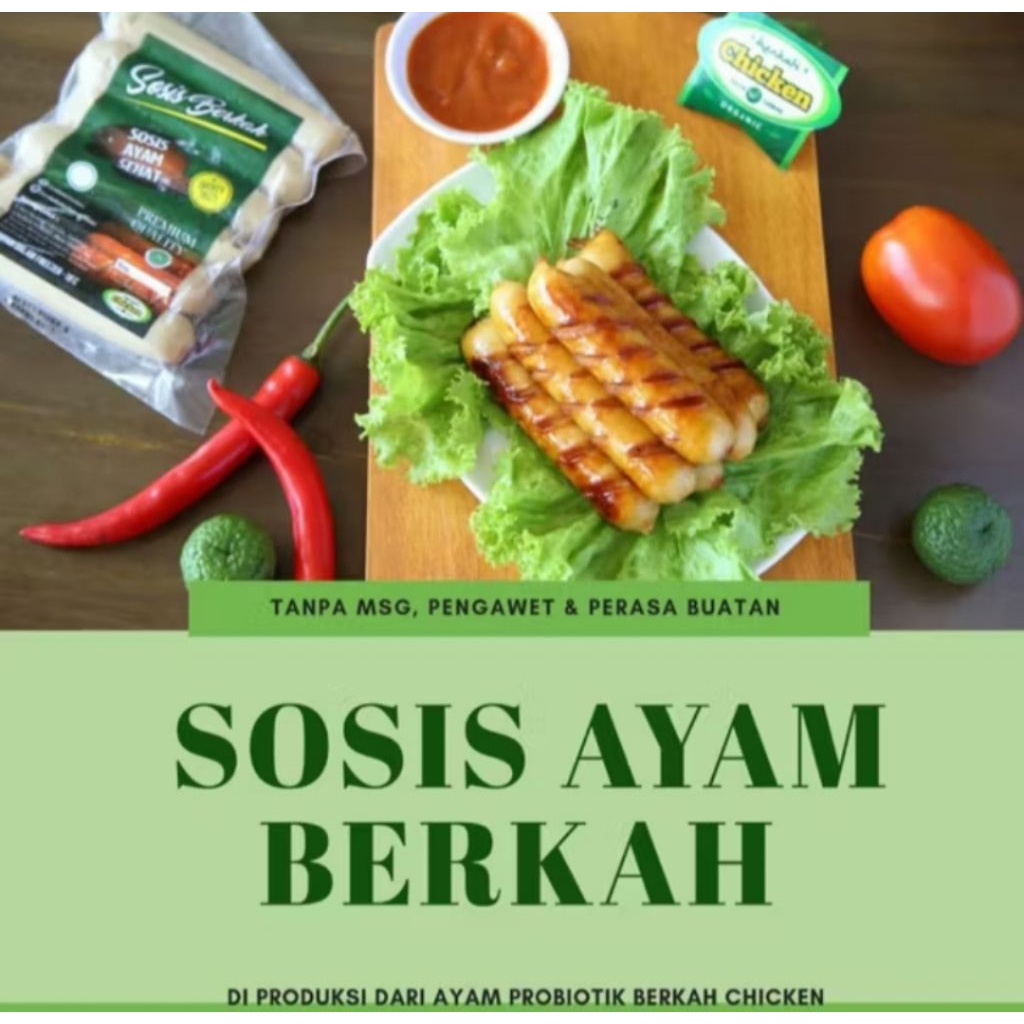 

SOSIS AYAM ORGANIK | CHICKEN BERKAH | SOSIS NUGGET | SOSIS BEKU | MAKANAN BEKU | MAKANAN SEHAT