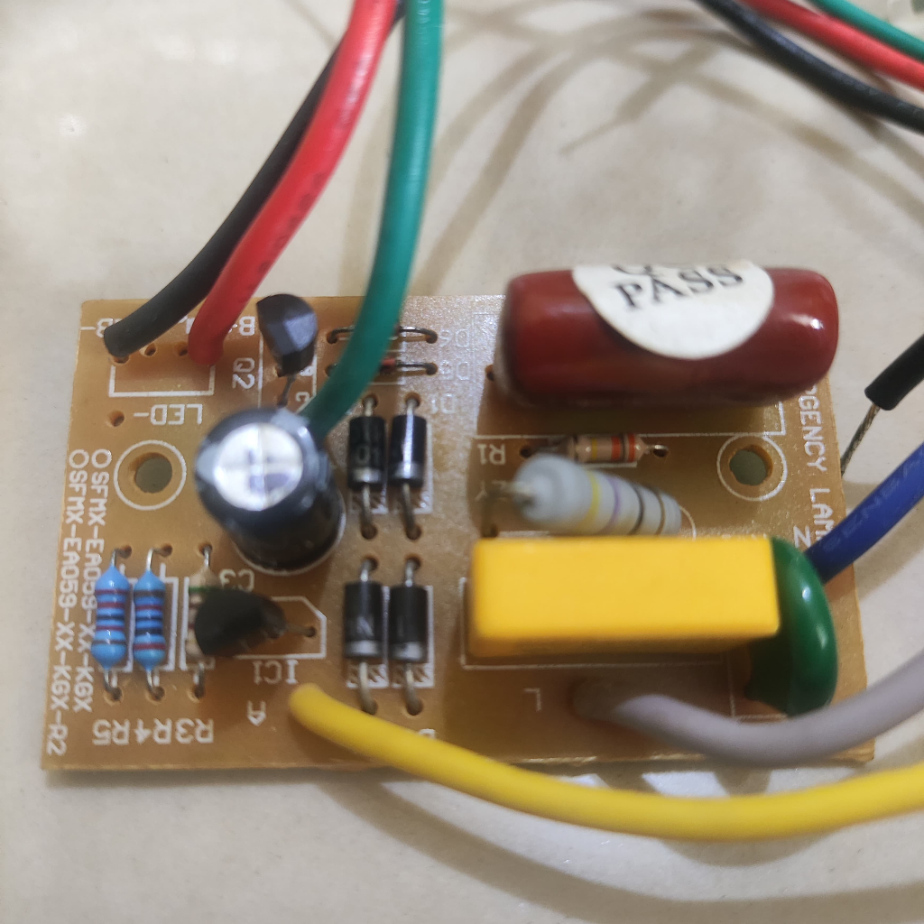 MODUL PCB LAMPU EMERGENCY 6 KABEL