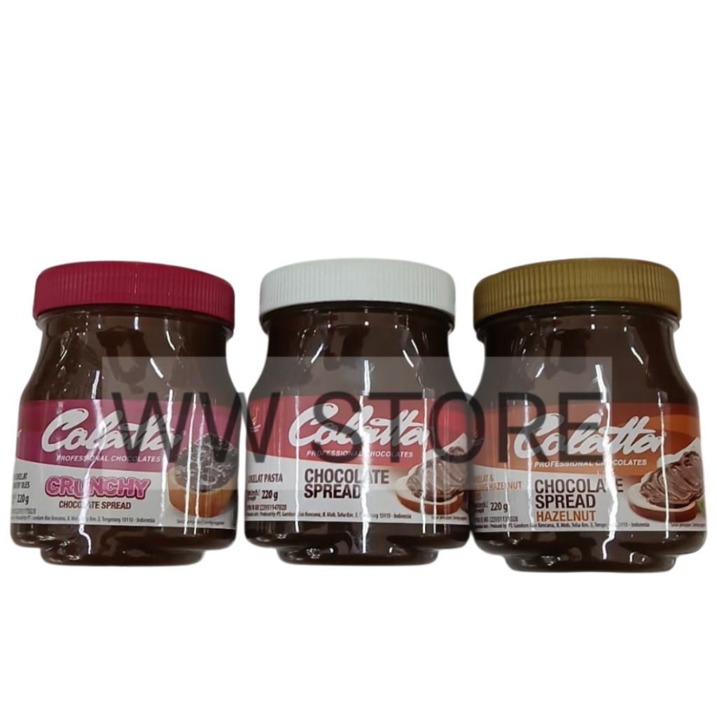 

Olesan selai roti berbasis kacang hazel dan cokelat coklat halal MUI Colatta Professional Chocolates CRUNCHY CHOCOLATE SPREAD HAZELNUT 220g