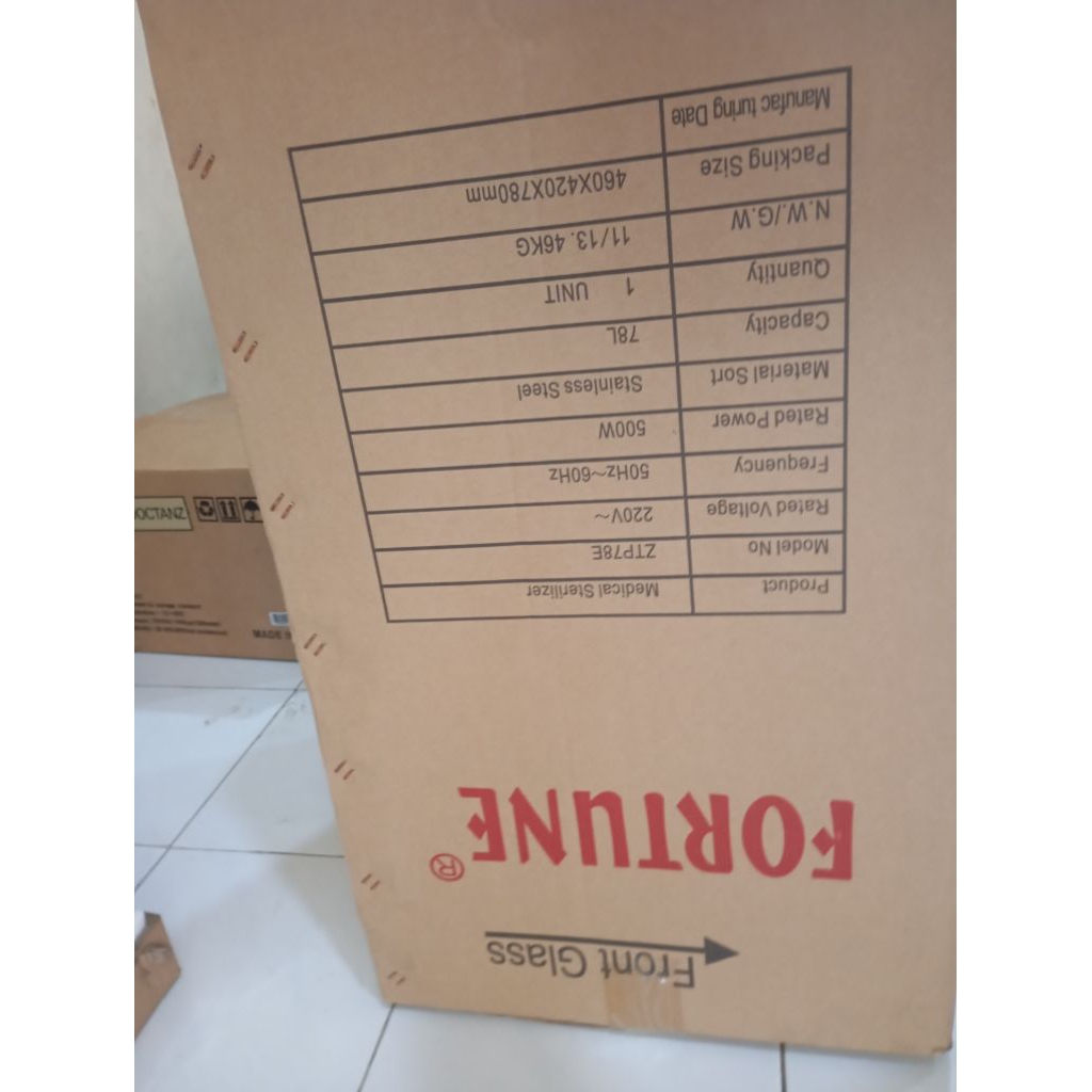 Sterilisator 2 pintu kering Fortune