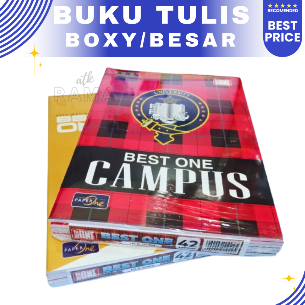 

[1pak] 6 pcs buku tulis BEST ONE BOXY 42 lembar / buku tulis campus 42lembar