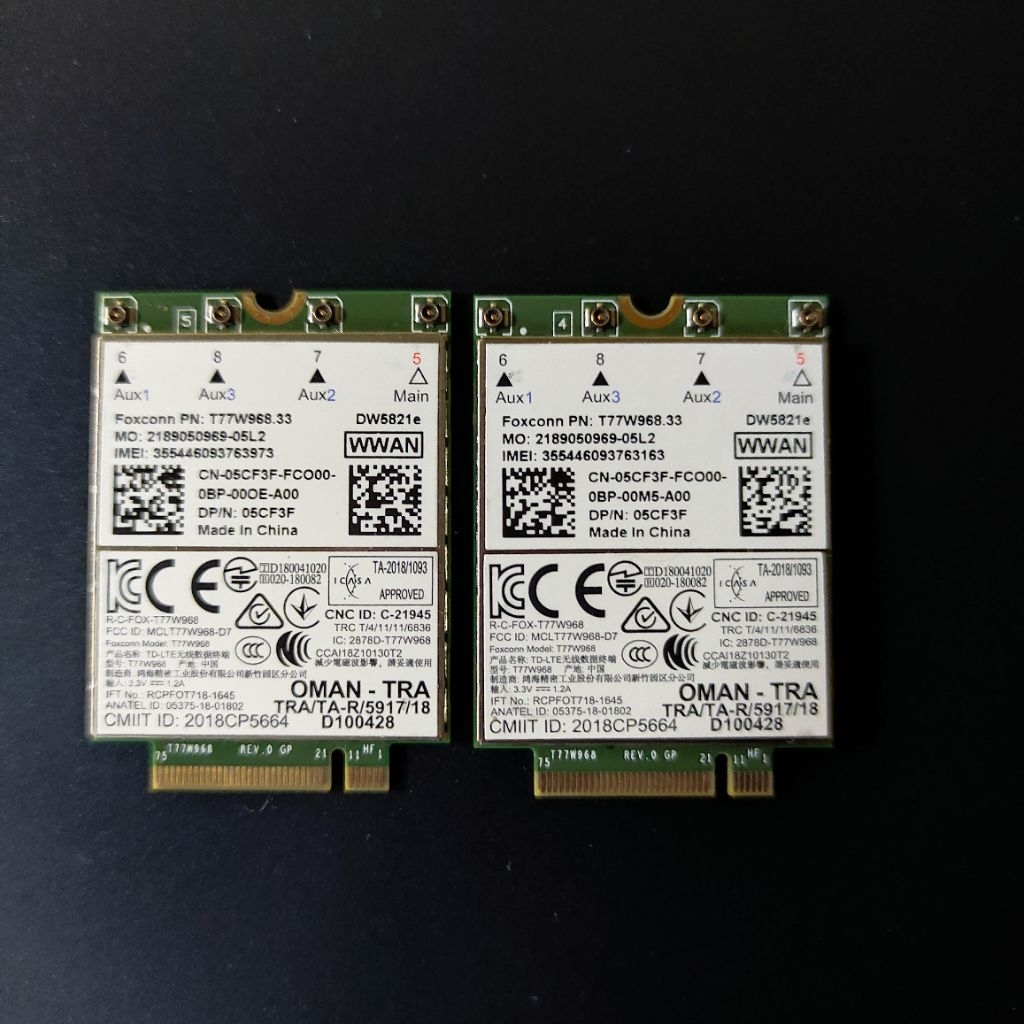 Modul Modem Rakitan Dell DW5821E