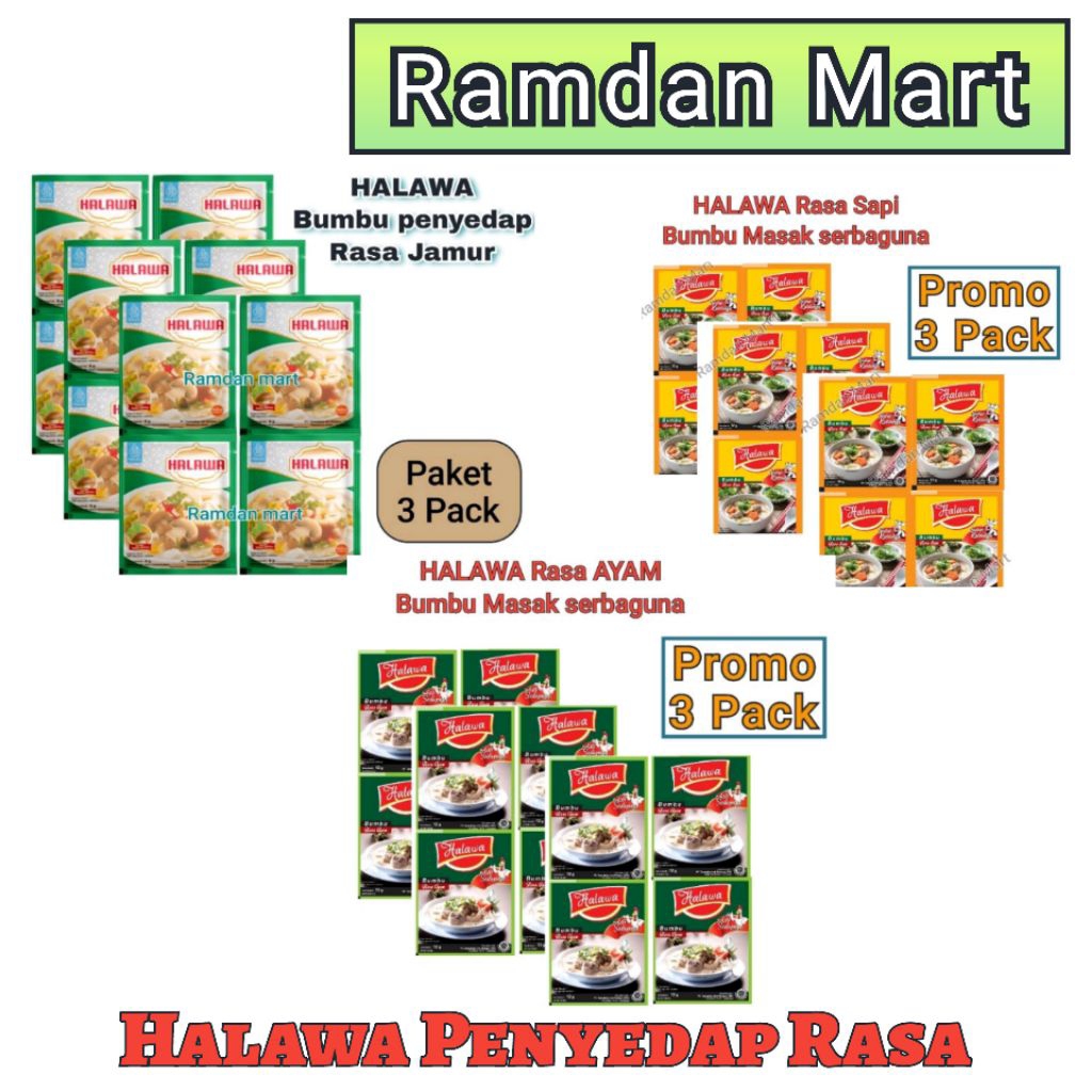 

(PROMO) bumbu HALAWA 3 pack